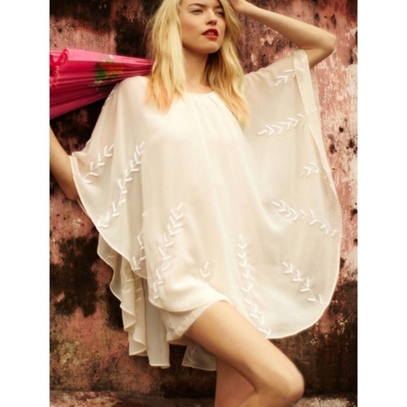 Free People Dresses & Skirts - Free People Pointed Beaded Cape mini dress, XS